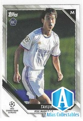 2021-22 TOPPS CHAMPIONS LEAGUE TAKUHIRO NAKAI ROOKIE #64 REAL MADRID